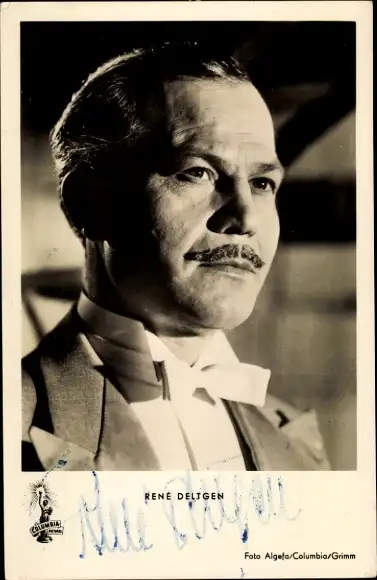 Ak Schauspieler René Deltgen, Portrait, Autogramm