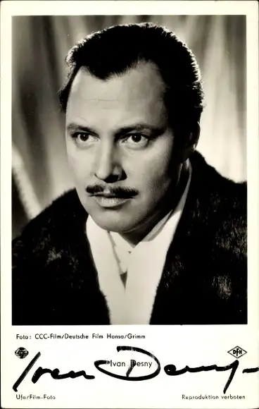 Ak Schauspieler Ivan Desny, Portrait, Autogramm, Petersburger Nächte