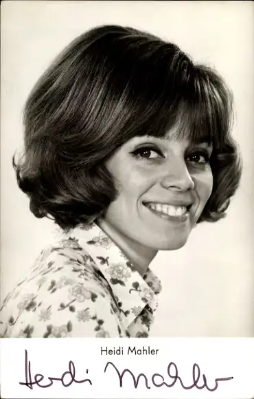 Ak Schauspielerin Heidi Mahler, Portrait, Autogramm