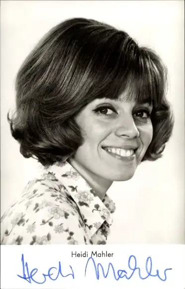 Ak Schauspielerin Heidi Mahler, Portrait, Autogramm