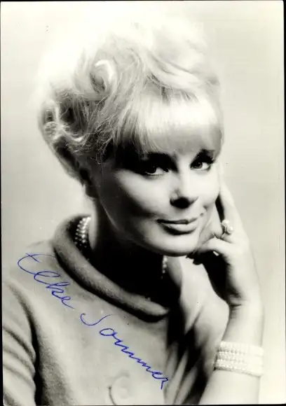 Ak Schauspielerin Elke Sommer, Portrait, Autogramm