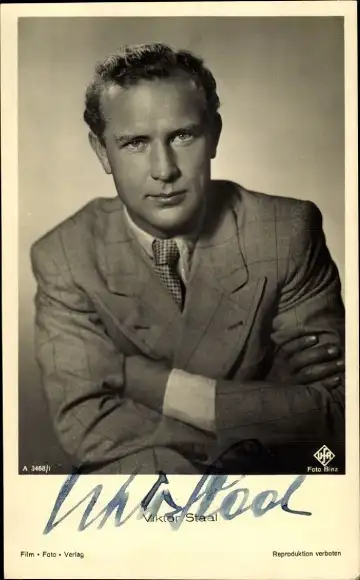 Ak Schauspieler Viktor Staal, Portrait, Autogramm