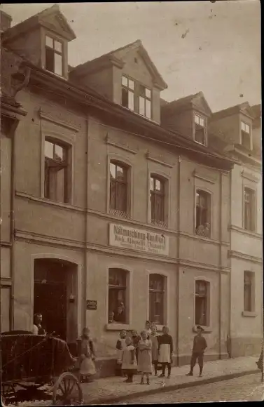 Foto Ak Chemnitz Sachsen, Nähmaschinenhandlung