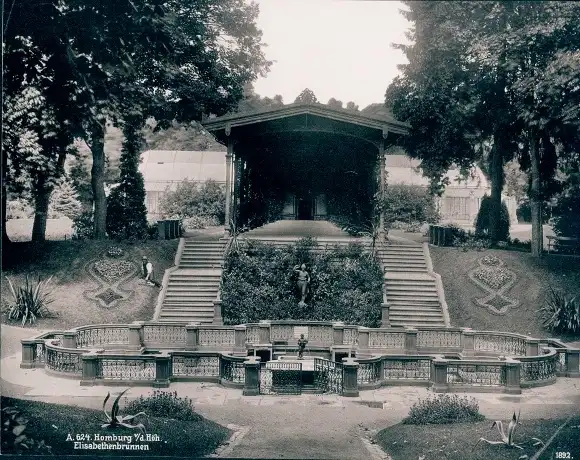 Foto Bad Homburg vor der Höhe Hessen, Kurpark, Elisabethenbrunnen