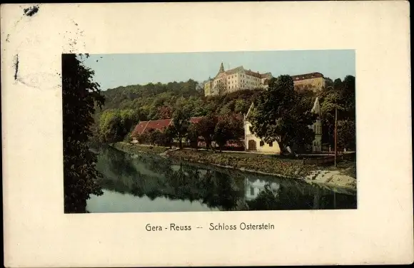 Ak Gera in Thüringen, Schloss Osterstein, Elster