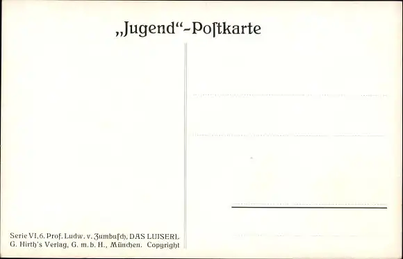 Künstler Ak Von Zumbusch, Ludwig, Das Luiserl, Mädchen, Portrait