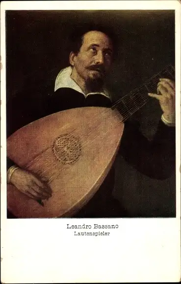 Künstler Ak Bassano, Leandro, Lautenspieler