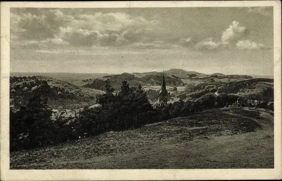 Ak Oerlinghausen in Lippe, Blick vom Tönsberg