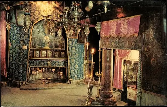 Ak Bethlehem Palästina, Geburtsgrotte