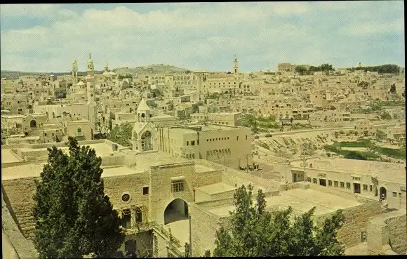 Ak Bethlehem Palästina, Gesamtansicht