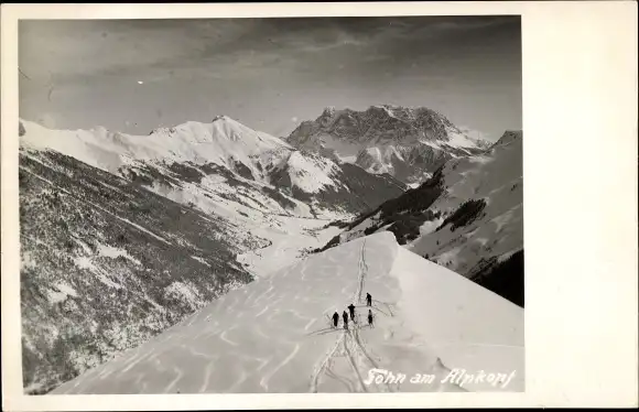 Ak Vorarlberg, Skipartie auf dem Alpkopf
