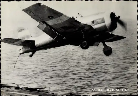 Ak Amerikanisches Militärflugzeug US Grumann Hellcat F6F