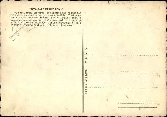 Ak US Amerikanisches Militärflugzeug, Bombardier Hudson