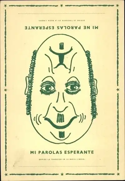 Ak Mann mit zwei Gesichtsausdrücken, Freude, Trauer