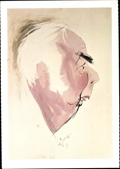 Künstler Ak Jensen, Karikatur, Grüne Galerie im Ku&#39;damm Karree