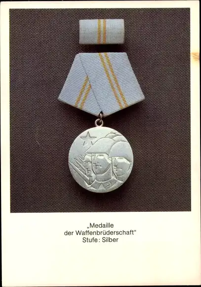 Ak Medaille der Waffenbrüderschaft, Stufe: Silber
