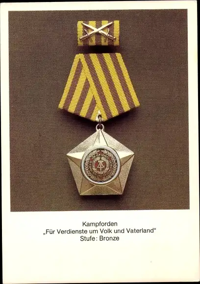 Ak Kampforden Für Verdienste um Volk und Vaterland, Stufe: Bronze