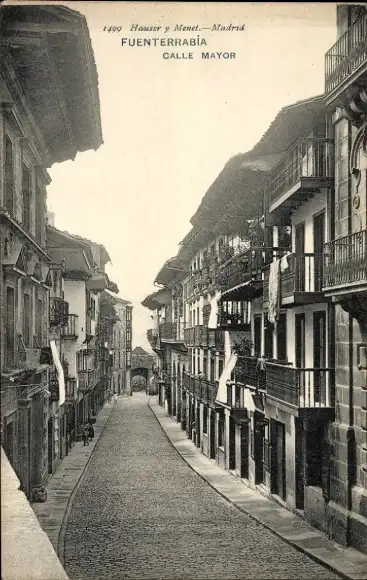 Ak Fuenterrabia Baskenland, Calle Mayor
