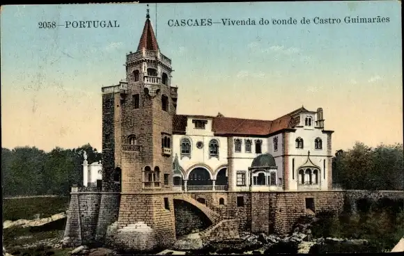 Ak Cascaes Cascais Portugal, Vivenda do conde de Castro Guimaraes