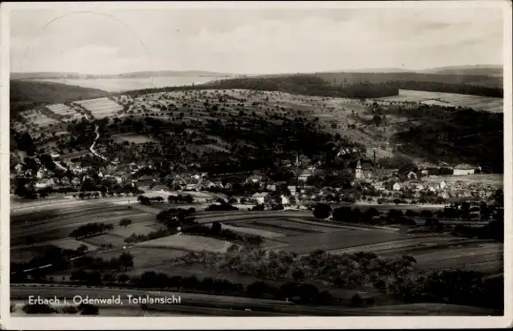 Ak Erbach im Odenwald Hessen, Totalansicht