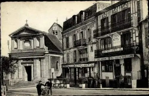 Ak Orsay Essonne, Kirche Saint-Martin-Saint-Laurent