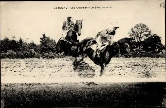 Ak Gémozac Charente Maritime, Le Saut du Mur