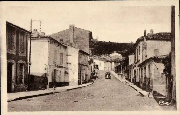 Ak Mortagne sur Gironde Charente Maritime, La Rive, Abfahrt von va vielle Route