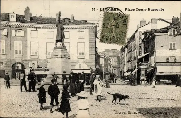 Ak Limoges Haute Vienne, Place Denis-Dussoubs