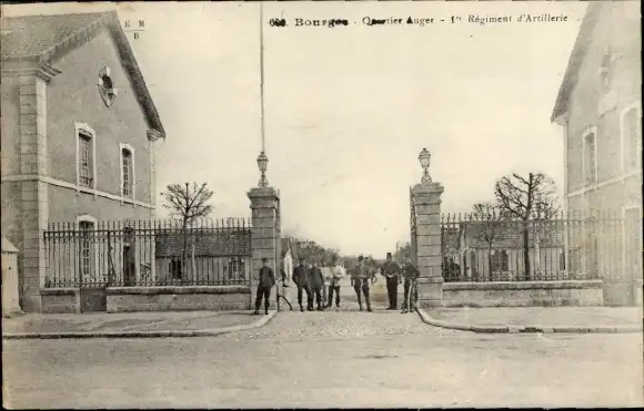 Ak Bourges-Cher, Bezirk Auger, 1. Artillerie-Regiment