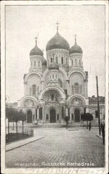 Ak Warszawa Warschau Polen, Russische Kathedrale