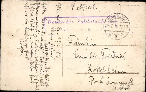 Ak Warszawa Warschau Polen, Mickiewicz-Denkmal