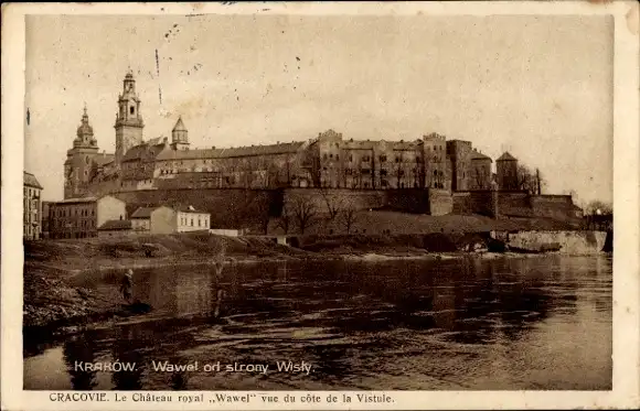 Ak Kraków Krakau Polen, Wawel, Schloss