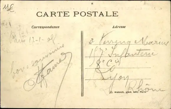 Ak Aerostation Militaire, die Luftschiff-Ballonstadt Paris