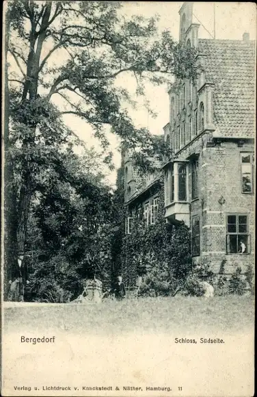 Ak Hamburg Bergedorf, Schloss, Südseite