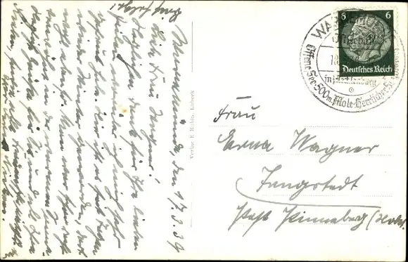 Ak Ostseebad Warnemünde Rostock, Mole bei Sturm