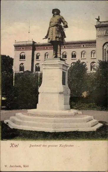 Ak Kiel, Denkmal des großen Kurfürsten