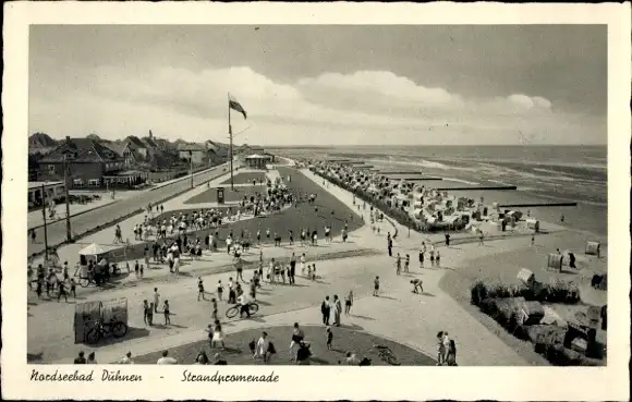 Ak Nordseebad Duhnen Cuxhaven, Strandpromenade