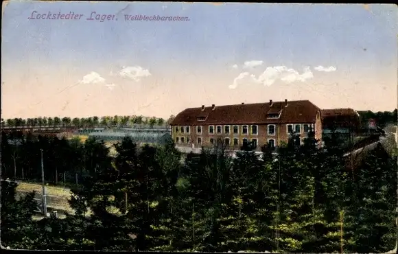 Ak Lockstedt in Holstein, Lockstedter Lager, Wellblechbaracken