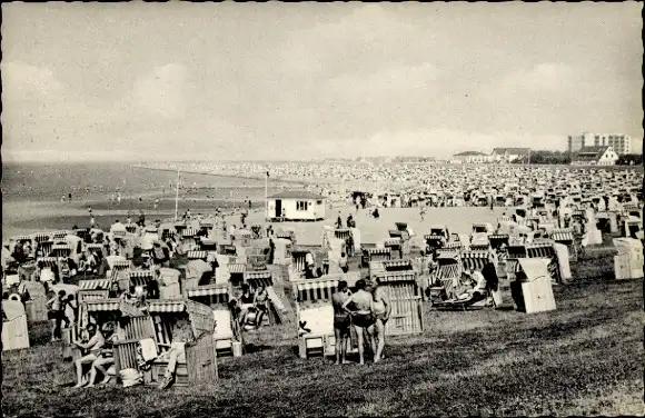 Ak Nordseebad Büsum, Korbstrand