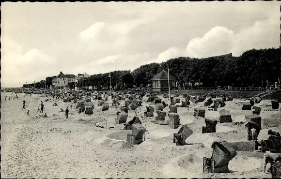 Ak Wyk auf Föhr Nordfriesland, Strand, Sandwall