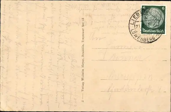 Ak Liebenberg Löwenberger Land in der Mark, Schloss