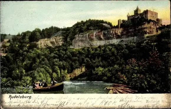 Ak Bad Kösen Naumburg an der Saale, Rudelsburg