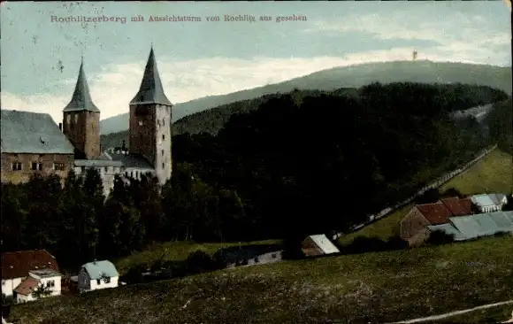 Ak Rochlitz an der Mulde Sachsen, Schloss, Rochlitzer Berg, Friedrich August Turm