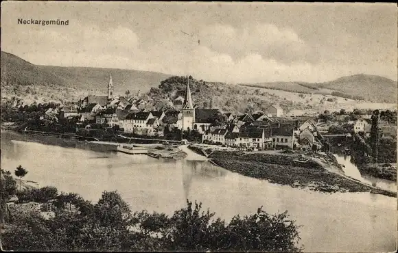 Ak Neckargemünd am Neckar, Gesamtansicht