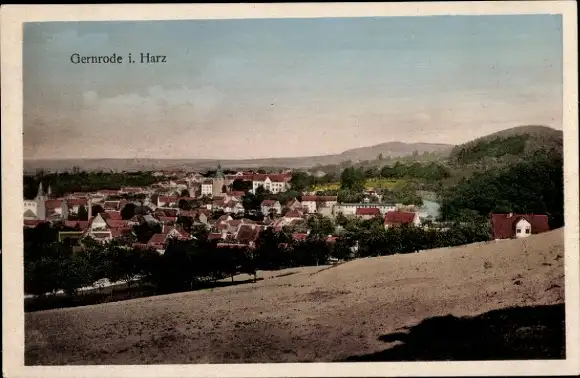 Ak Gernrode Quedlinburg im Harz, Gesamtansicht