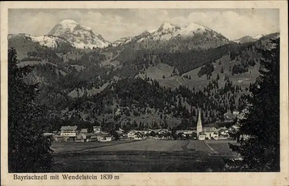 Ak Bayrischzell im Mangfallgebirge Oberbayern, Wendelstein