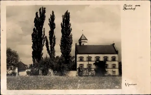 Foto Ak Oberbayern, Pfarrhof, Fotograf Grainer, Traunstein