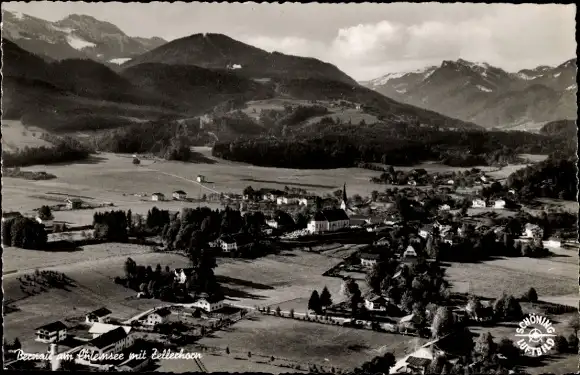 Ak Bernau am Chiemsee, Gesamtansicht, Zellerhorn