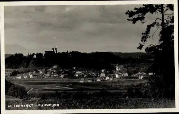 Ak Baumburg Altenmarkt an der Alz Oberbayern, Totalansicht