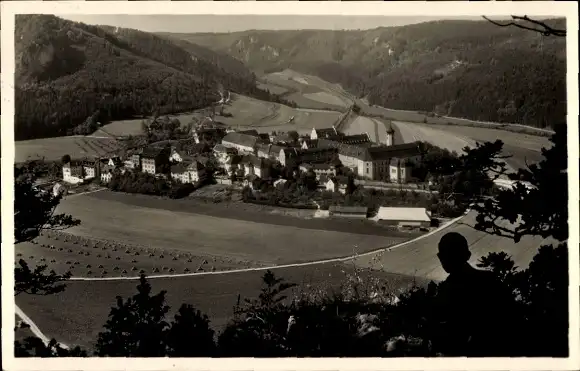 Ak Beuron an der Donau Württemberg, Totalansicht, Blick von Nordosten